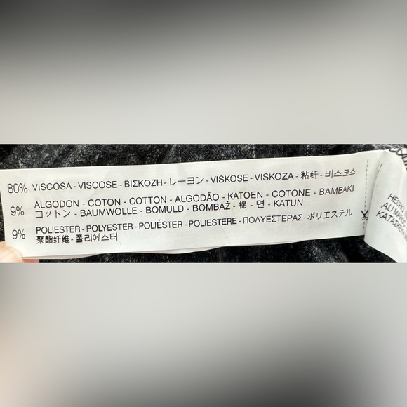 TRF by Zara Midi Mock Neck Dark Heather Gray Sleeveless Jersey Dress Size M - Picture 12 of 14